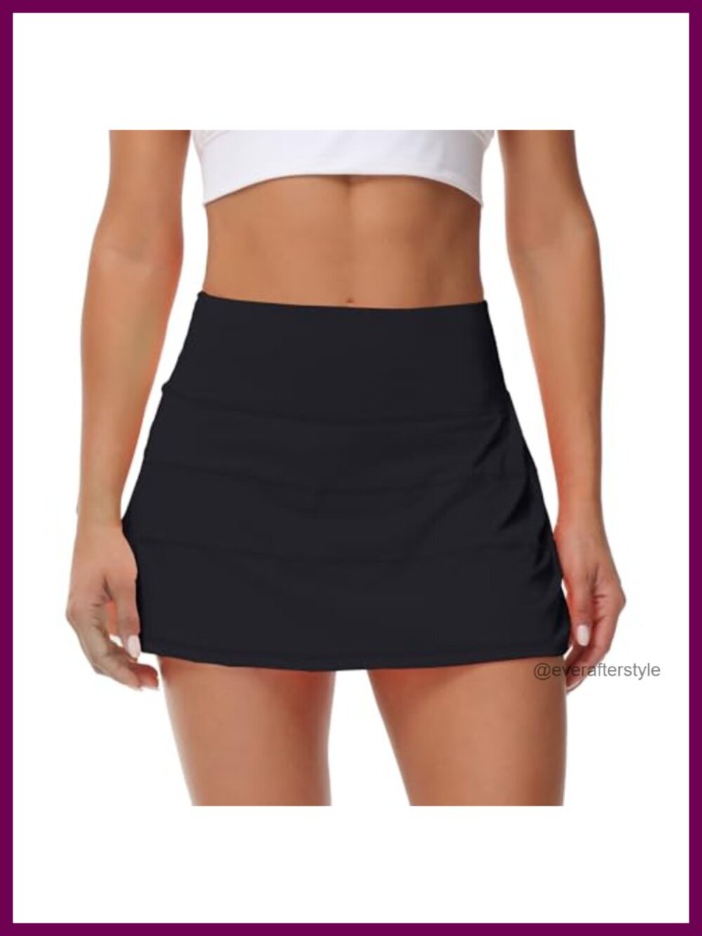 Pleated Tennis Skort High Waisted Athletic Golf Skirt Built-in Shorts Pockets